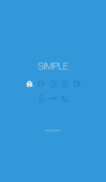 [LINE着せ替え] 623.25_ブルー1-6の画像1