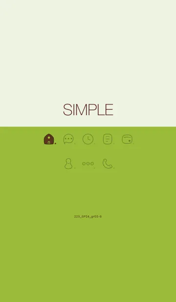 [LINE着せ替え] 223.24_グリーン3-6の画像1