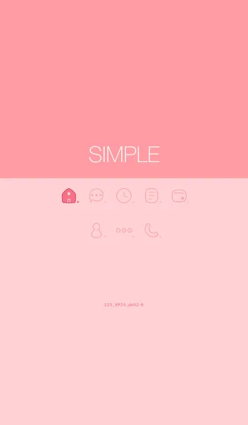 [LINE着せ替え] 223.24_ピンク2-6の画像1