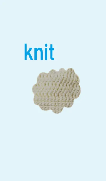 [LINE着せ替え] ニット 018-white-の画像1