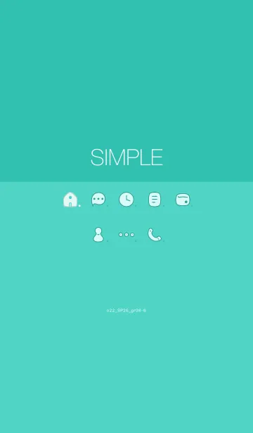 [LINE着せ替え] o22_26_グリーン8-6の画像1