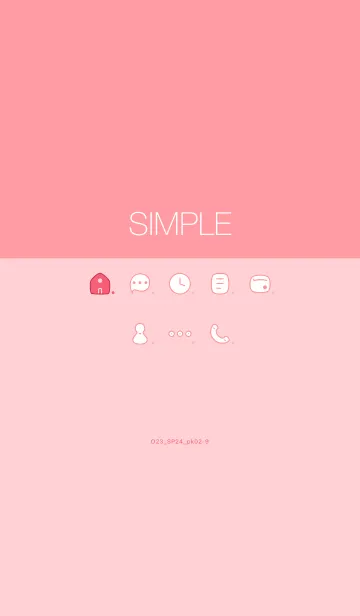 [LINE着せ替え] O23_24_ピンク2-3の画像1