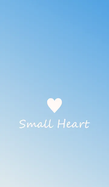 [LINE着せ替え] Small Heart *Blue Gradation 4*の画像1