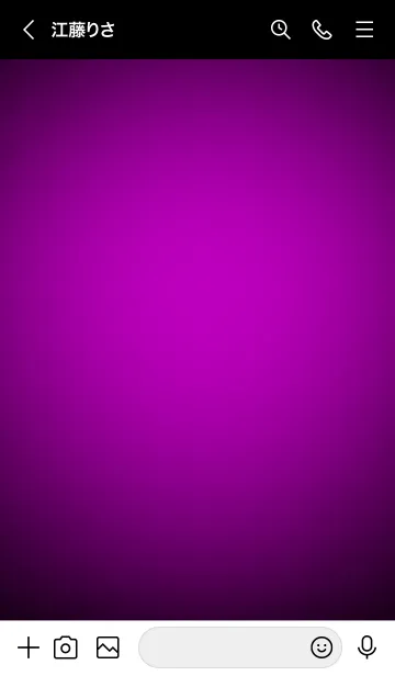 [LINE着せ替え] Purple in black Vr.8 (JP)の画像3