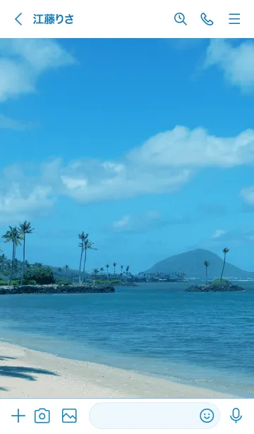 [LINE着せ替え] Kahala Beach 8の画像3
