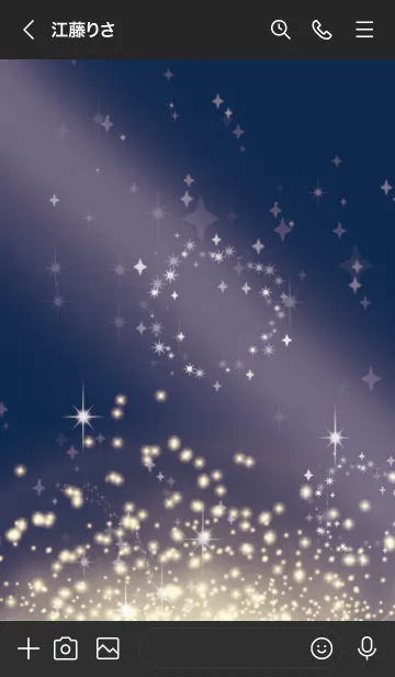 [LINE着せ替え] ネイビー : 幻想的な蝶の画像3