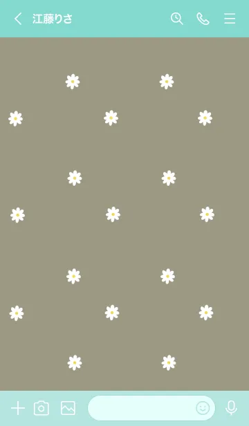 [LINE着せ替え] デイジーとピスタチオグリーンの画像3