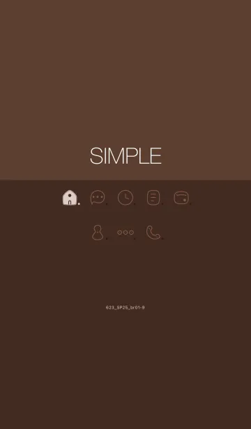 [LINE着せ替え] 623.25_ブラウン1-9の画像1