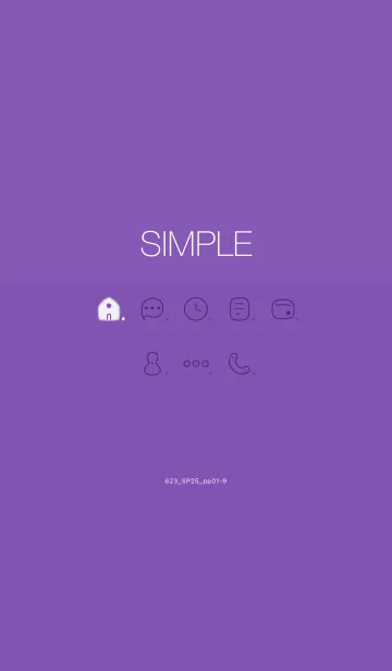 [LINE着せ替え] 623.25_パープル1-9の画像1
