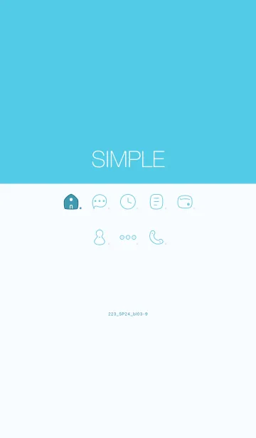 [LINE着せ替え] 223.24_ブルー3-9の画像1