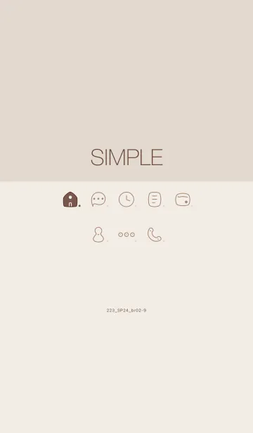 [LINE着せ替え] 223.24_ブラウン2-9の画像1