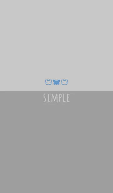 [LINE着せ替え] 蝶々'くすみグレー'の画像1