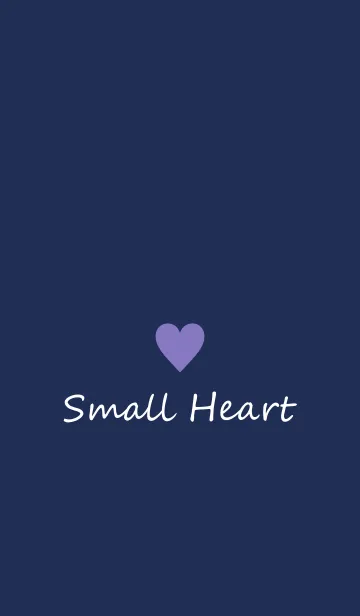 [LINE着せ替え] Small Heart *Navy Purple 4*の画像1