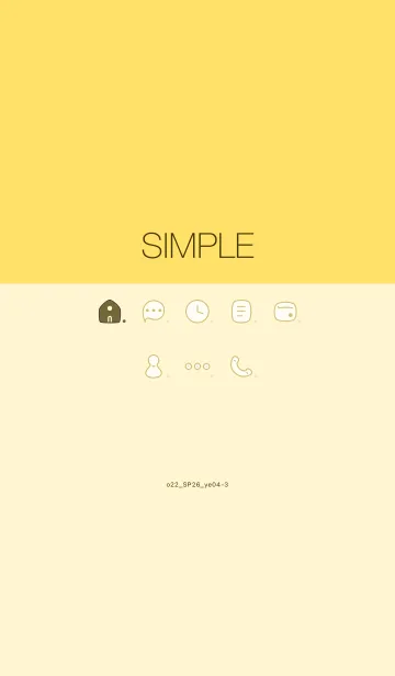 [LINE着せ替え] o22_26_イエロー4-9の画像1