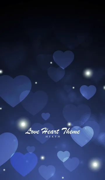 [LINE着せ替え] Love Heart Theme -BICE BLUE-の画像1