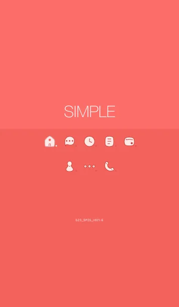 [LINE着せ替え] b23_25_レッド1-6の画像1