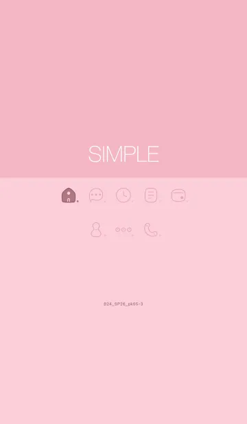 [LINE着せ替え] B24.26_ピンク5-3の画像1