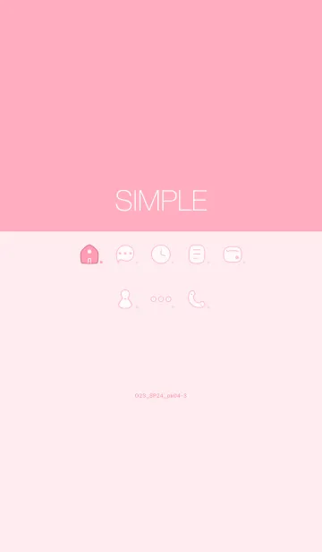 [LINE着せ替え] O23_24_ピンク4-9の画像1