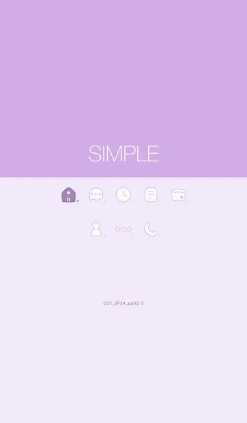 [LINE着せ替え] O23_24_パープル2-9の画像1