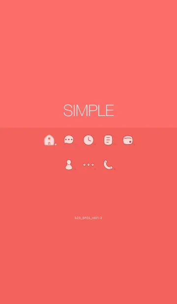 [LINE着せ替え] b23_25_レッド1-9の画像1