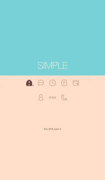 [LINE着せ替え] B24.26_ベージュ4-6の画像1