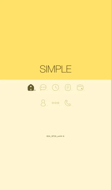 [LINE着せ替え] B24.26_イエロー4-6の画像1