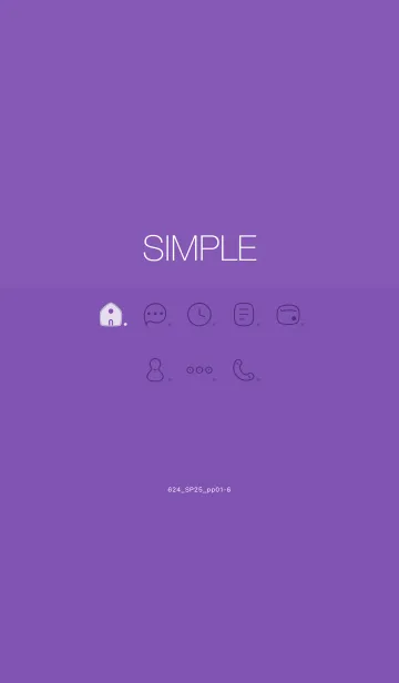 [LINE着せ替え] 624.25_パープル1-6の画像1