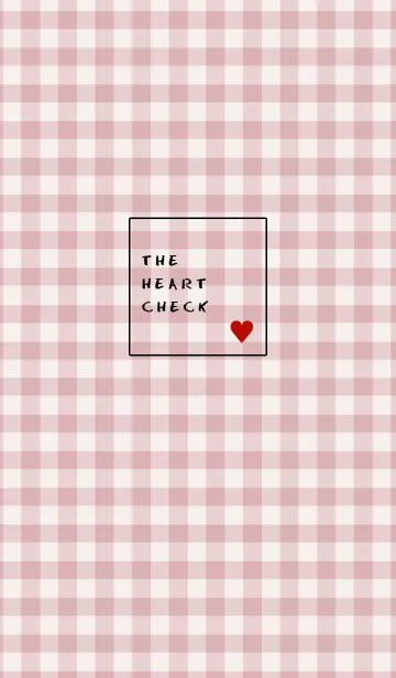 [LINE着せ替え] ザ ハート チェック 26の画像1