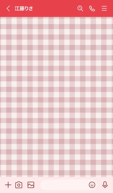 [LINE着せ替え] ザ ハート チェック 26の画像3