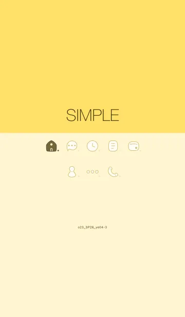 [LINE着せ替え] o23_26_イエロー4-9の画像1