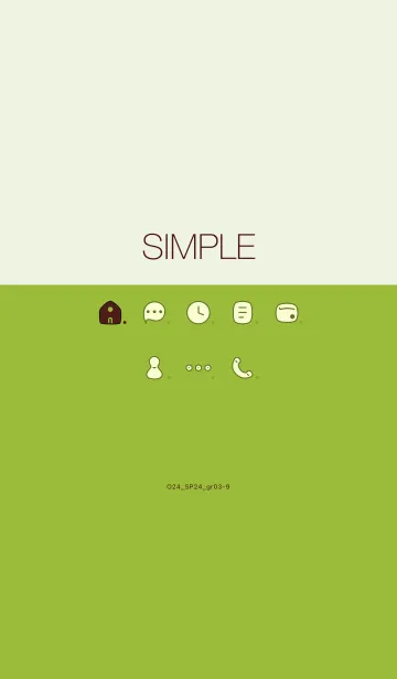 [LINE着せ替え] O24_24_グリーン3-3の画像1