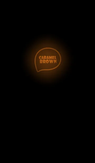 [LINE着せ替え] Caramel Brown Neon Theme Ver.10 (JP)の画像1