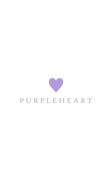 [LINE着せ替え] PURPLE HEART WHITE - 5 -の画像1