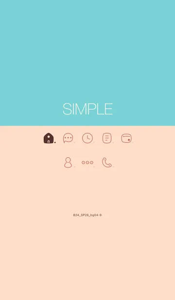 [LINE着せ替え] B24.26_ベージュ4-9の画像1