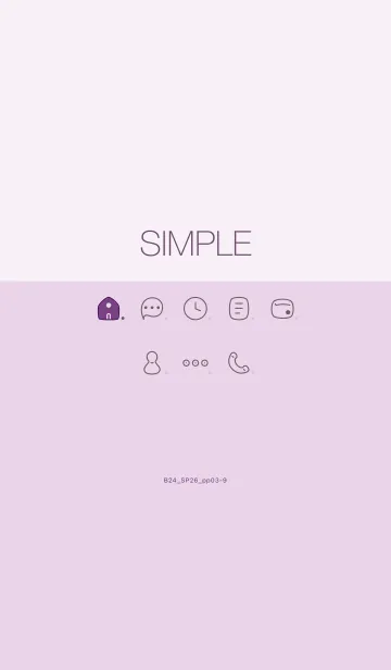 [LINE着せ替え] B24.26_パープル3-9の画像1