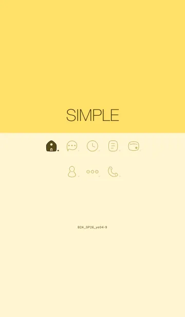 [LINE着せ替え] B24.26_イエロー4-9の画像1