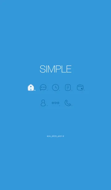 [LINE着せ替え] 624.25_ブルー1-9の画像1