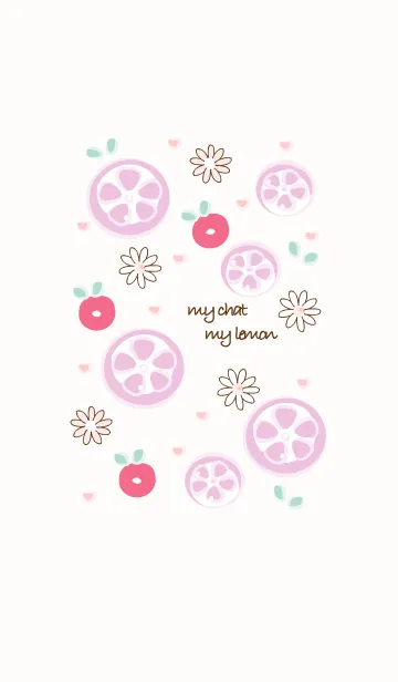 [LINE着せ替え] Slice purple lemon 15の画像1