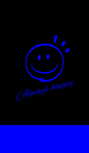 [LINE着せ替え] Always happy -VIVID BLUE-の画像1