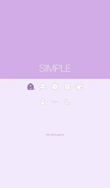 [LINE着せ替え] O24_24_パープル2-6の画像1