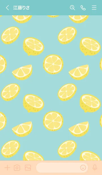 [LINE着せ替え] Lemon Sliceの画像3