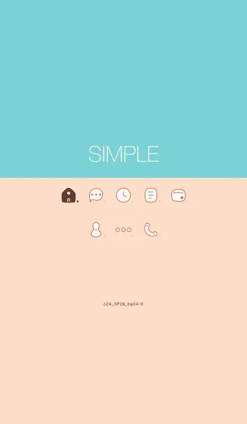 [LINE着せ替え] o24_26_ベージュ4-6の画像1