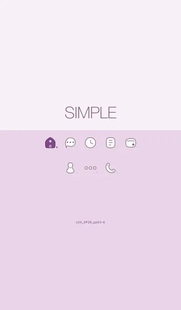 [LINE着せ替え] o24_26_パープル3-6の画像1