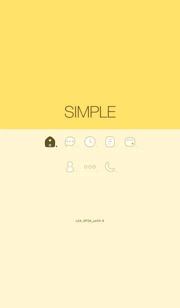 [LINE着せ替え] o24_26_イエロー4-6の画像1