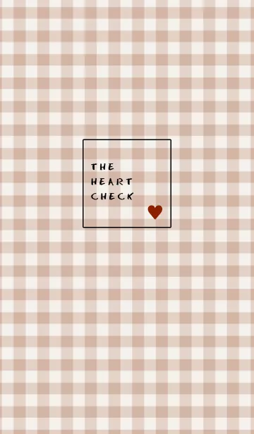 [LINE着せ替え] ザ ハート チェック 27の画像1