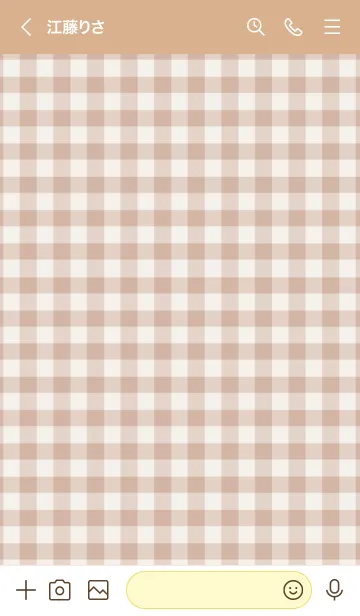 [LINE着せ替え] ザ ハート チェック 27の画像3