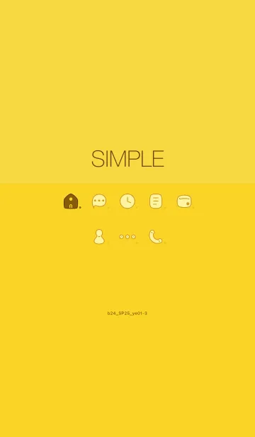 [LINE着せ替え] b24_25_イエロー1-9の画像1
