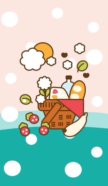 [LINE着せ替え] Picnic in the garden :)の画像1