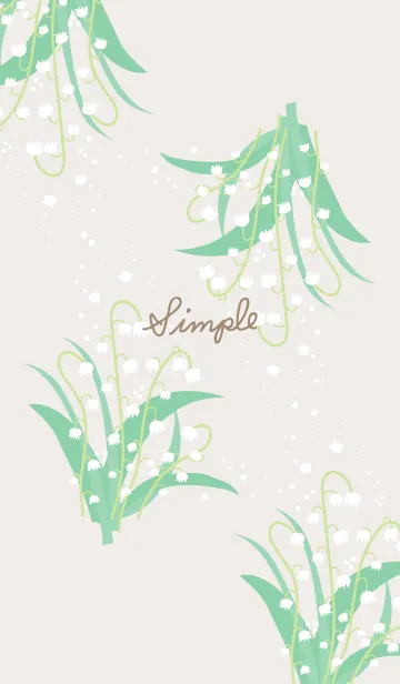 [LINE着せ替え] すずらん 舞う7の画像1