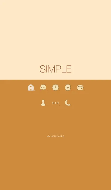 [LINE着せ替え] o24_26_ブラウン4-9の画像1